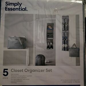 Gray Closet Organizer Set